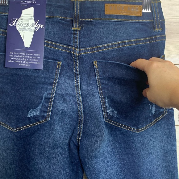 Blue Age Curve Control Dark Blue Skinny Jeans - Picture 11 of 11